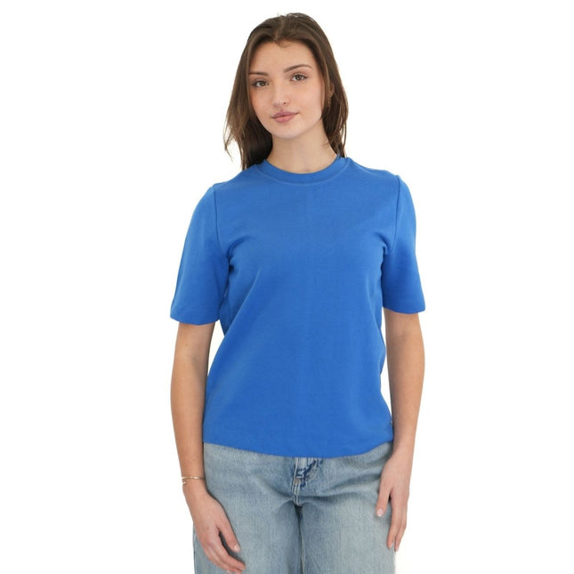 M&S Autograph Blue T-Shirts Short Sleeve-Quality Brands Outlet-