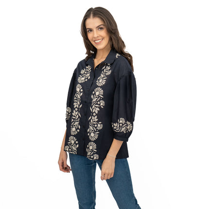Seasalt Womens Navy Swan Creek Blouse-Quality Brands Outlet-
