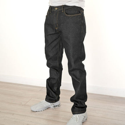 Jeans Regular Fit Straight Leg Black Marl-Quality Brands Outlet-