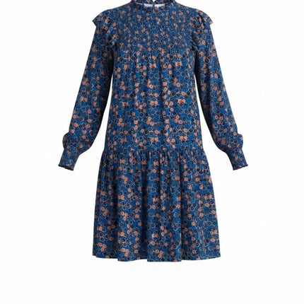 White Stuff Blue Sylview Tiered Swing Dress-Quality Brands Outlet-