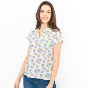 Seasalt Womens Sea Craft Collared Jersey Top Dotty Spot