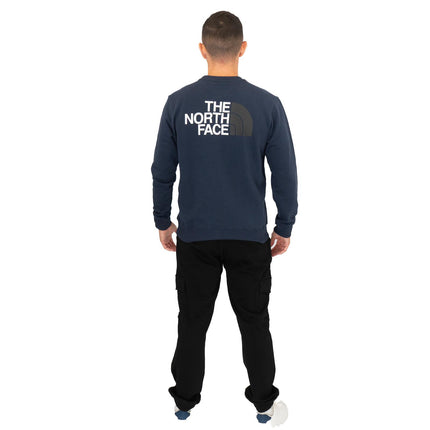 The North Face Mens Crew Navy Blue Sweatshirt-Quality Brands Outlet-
