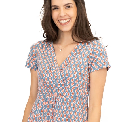Seasalt Chapelle Dress Blue Seaweed Stamp Tid-Quality Brands Outlet-