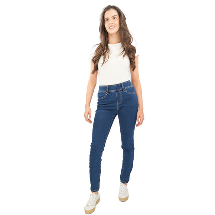 Next Sculpt Leggings Skinny Leg Super Stretch Pull On Dark Blue - Quality Brands Outlet