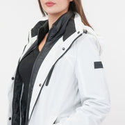 3-in-1 Waterproof Ski Jacket White with Detachable Insert