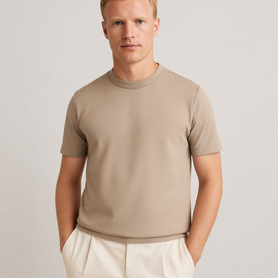 Bradley Heavyweight T-Shirt Taupe Brown - Quality Brands Outlet
