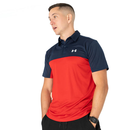 Under Armour HeatGear Colour Block Golf Polo Shirt