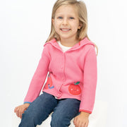 Joules Baby Girl Charmford Hooded Cardigan Apple Pink - Quality Brands Outlet