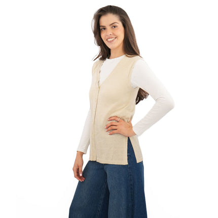 M&S Gold Sparkle Sleeveless Knit Vests - Quality Brands Outlet
