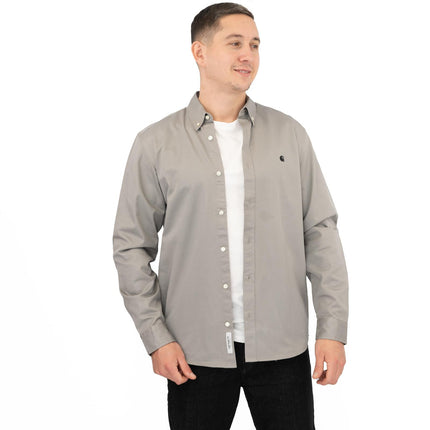 Premium Brand Shirt Long Sleeve Madison Royal Grey