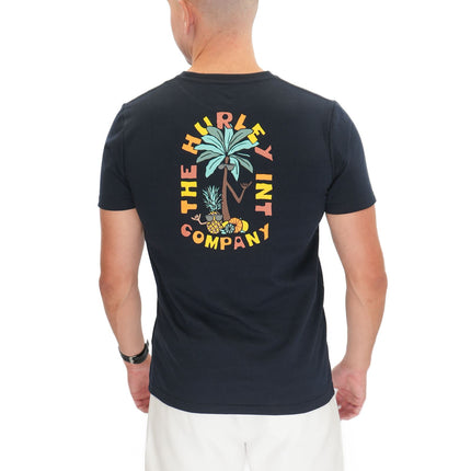 Hurley Mens Navy Cool Pineapple Print T-Shirt-Quality Brands Outlet-