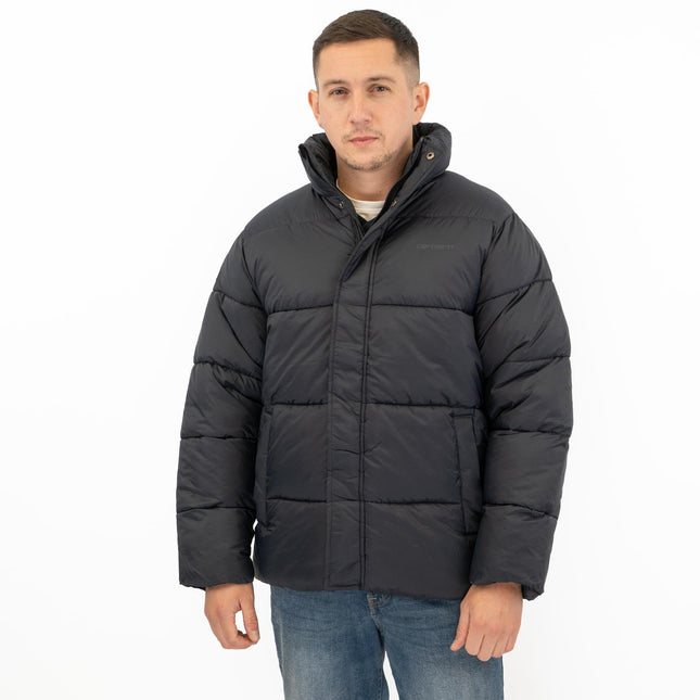Water Repellent Puffer Jacket Navy Winter Coat