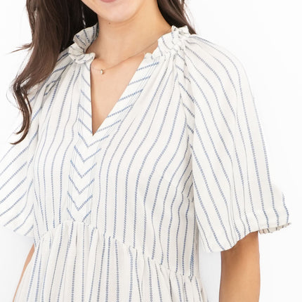 White Stuff Sophia Eco Vero Stripe Dress-Quality Brands Outlet-