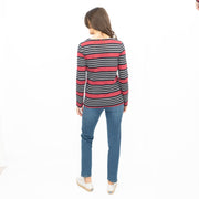 Crew Clothing Womens Top Ultimate Breton Stripe Red - Quality Brands Outlet