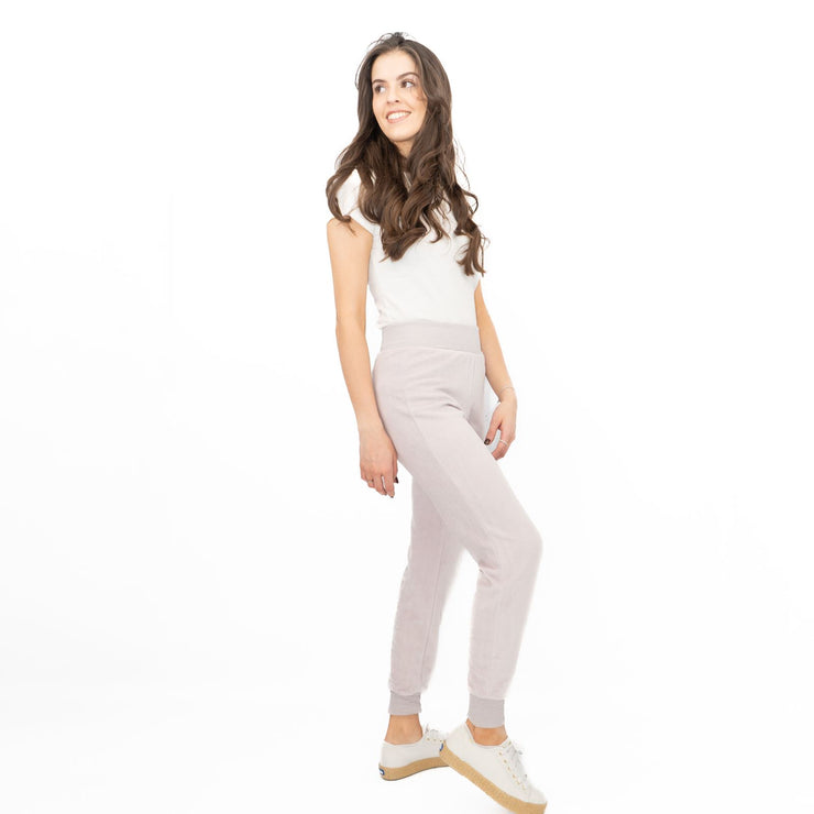 Lipsy Lilac Sequin Velour Joggers