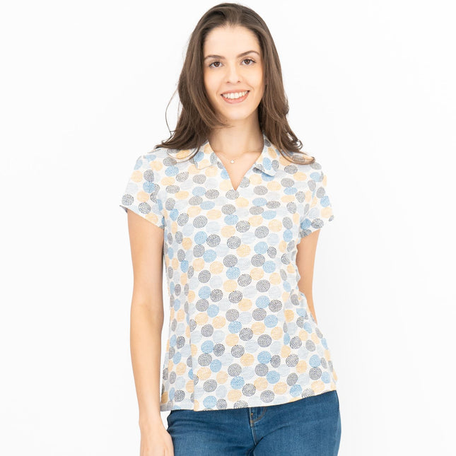 Seasalt Womens Sea Craft Collared Jersey Top Dotty Spot-Quality Brands Outlet-