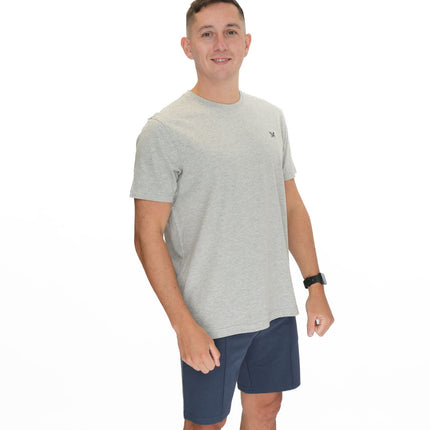 Crew Clothing Mens Grey Short Sleeve T-Shirt - Quality Brands Outlet