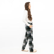 Old Navy Womens Green White Plaid Tartan PJ Stytle Bottoms - Quality Brands Outlet