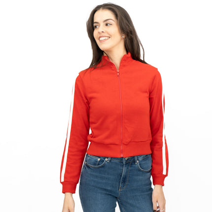 New Look Red Long Sleeve Full Zip Track Top - Quality Brands Outlet