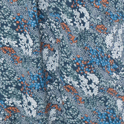 Seasalt Navy Corn Marigold Floral Print 3/4 Sleeve Maxi Dress-Quality Brands Outlet-