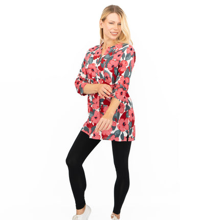 Seasalt Womens Tunic Pink Floral Aventurier in Coastal Chalk Bloom-Quality Brands Outlet-
