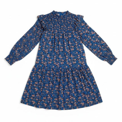 White Stuff Blue Sylview Tiered Swing Dress-Quality Brands Outlet-