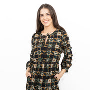 Seasalt Black Dearling Dress Tiered Patchwork - Quality Brands Outlet