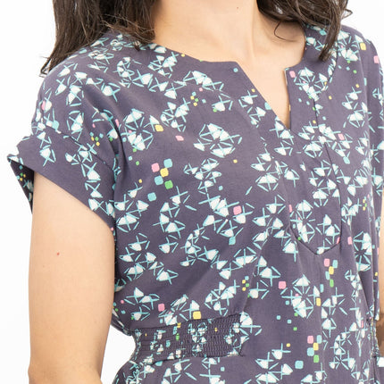 White Stuff Grey Penny Cotton Jersey Dress-Quality Brands Outlet-