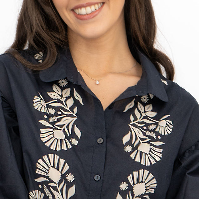 Seasalt Womens Navy Swan Creek Blouse-Quality Brands Outlet-