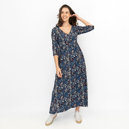 Seasalt Maggie Blue Maxi Dress Folk Meadow Maritime-Quality Brands Outlet-