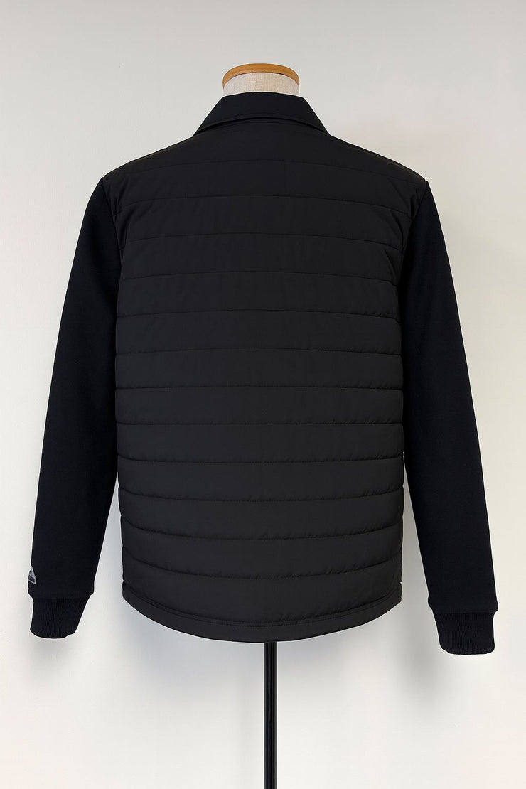 M&S Mens Autograph Black Quilted Jacket - Quality Brands Outlet