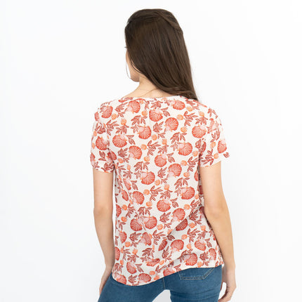 Seasalt Womens Spring Window Top Scallop Floral Chalk-Quality Brands Outlet-