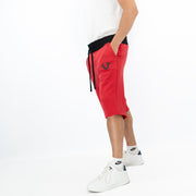 True Religion Mens Shorts Red Black Waist