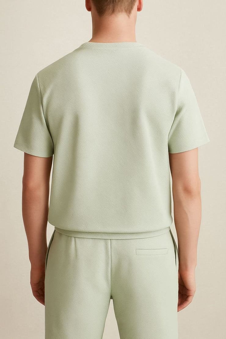 Wick T-Shirts Sage Green Short Sleeve Sporty - Quality Brands Outlet
