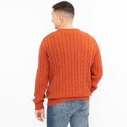 Crew Clothing Mens Oarsmen Midweight Cable Knit Jumper - Quality Brands Outlet