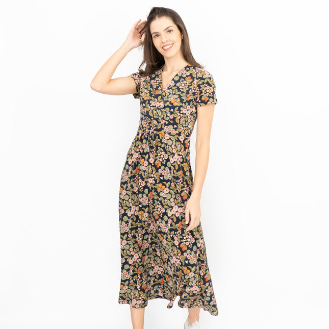 Seasalt Chapelle Midi Dress Fruit Garden Maritime Chalk-Quality Brands Outlet-