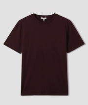 Bless Cotton T-Shirt Burgundy Bordeaux Short Sleeve - Quality Brands Outlet