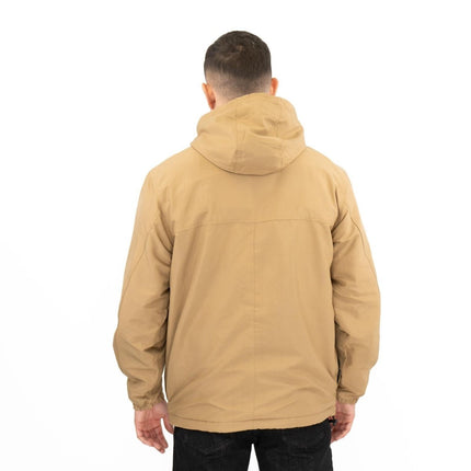 Windbreaker Pullover Jackets Stone Beige Fleece Lined Winter Jackets - Quality Brands Outlet