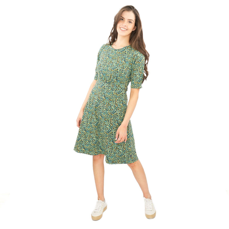 Weird Fish Green Cassandra Swing Dress - Quality Brands Outlet
