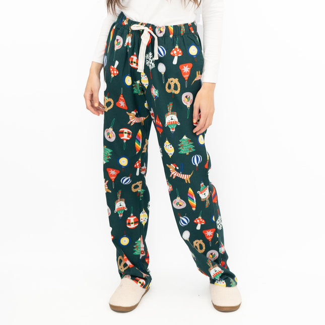 Womens Pyjama Bottom Pant Old Navy GAP Festive Tartan Plaid Cotton Long Cosy-Quality Brands Outlet-