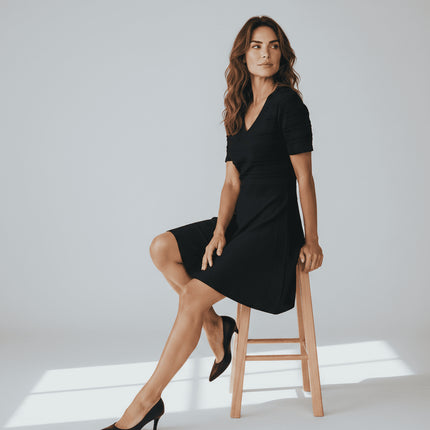 NAF NAF Womens Black Crochet Dress - Quality Brands Outlet
