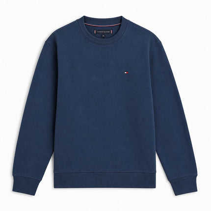 Mens Sweatshirts Terry Crew Neck Tops – Navy-Quality Brands Outlet-