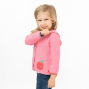 Joules Baby Girl Charmford Hooded Cardigan Apple Pink - Quality Brands Outlet