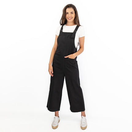 Next Wide Leg Easy Wear Twill Dungarees Relaxed Fit Comfortable Wear