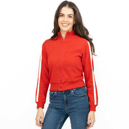 New Look Red Long Sleeve Full Zip Track Top - Quality Brands Outlet