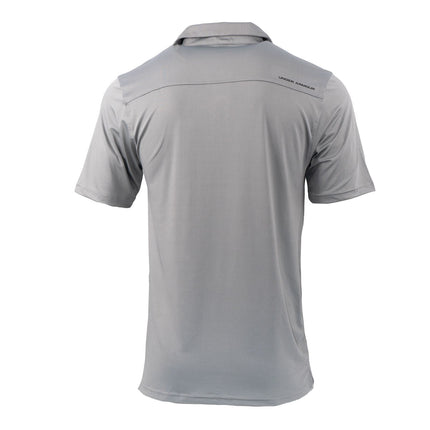 Under Armour Mens HeatGear Golf Sports Grey Polo Shirt Casual Tops