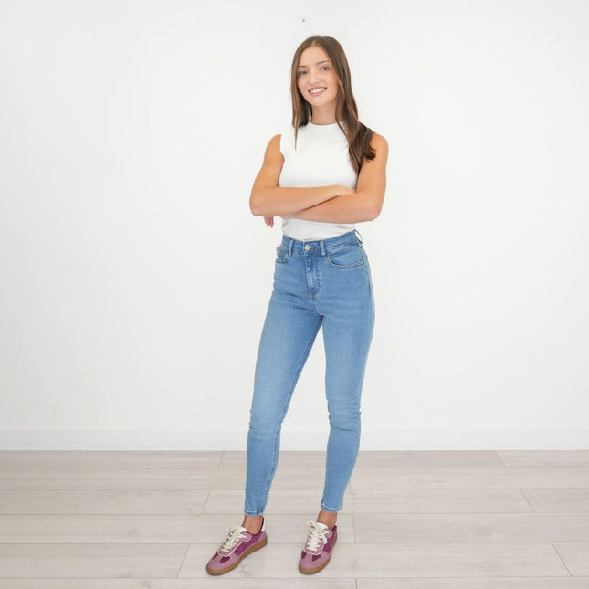 M&S Ivy Skinny Jeans Light Blue Denim - Quality Brands Outlet