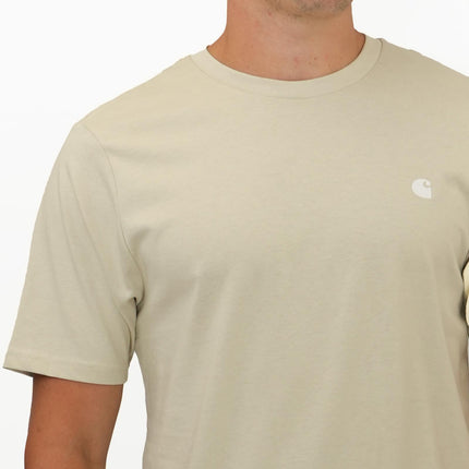 Madison Stone Beige T-shirts Crew Neck Short Sleeve Tops-Quality Brands Outlet-