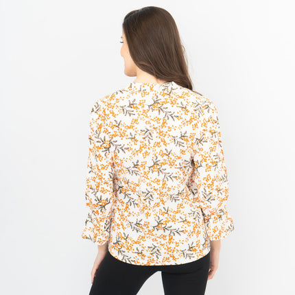 Seasalt Womens Fountain Peplum Top Mimosa Chalk-Quality Brands Outlet-
