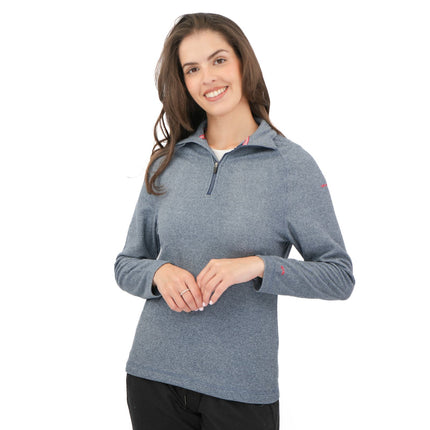 Trespass Half Zip Microfleece Fleece Jackets Dark Blue-Quality Brands Outlet-